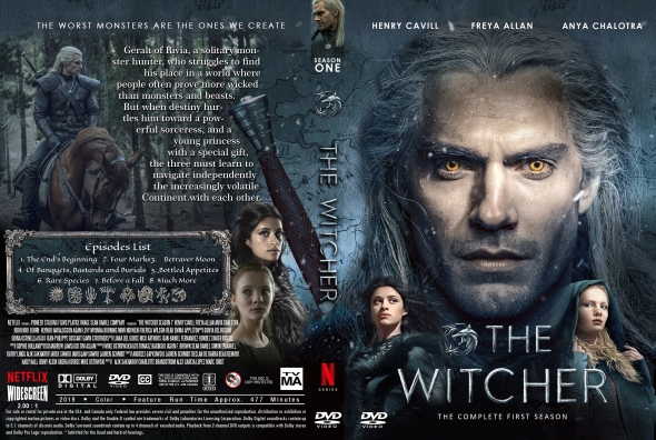 The Witcher 3：The Complete Season 3 Part 1 TV Series 2 Disc All Region  Blu-ray