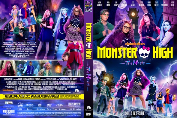 Monster High The Movie 2022 Region Free DVD SKNMART