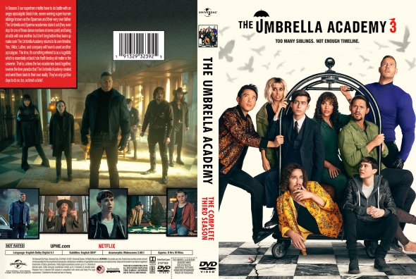 The Umbrella Academy Complete 3rd Season Region Free 2 DISCS DVD