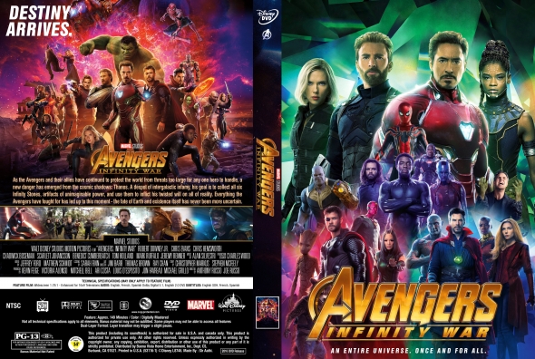 Avengers Infinity War 2018 Region Free DVD SKNMART