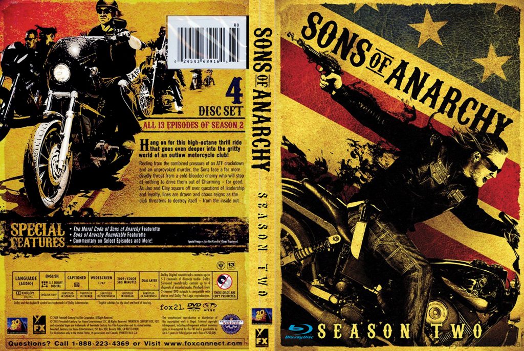 Sons of Anarchy Complete 2nd Season (2009) Region Free BluRay