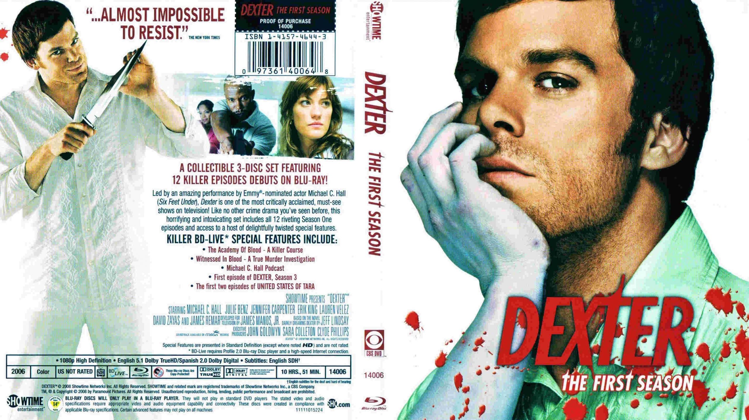 Dexter Complete 1st Season Region Free Blu Ray Sknmart 