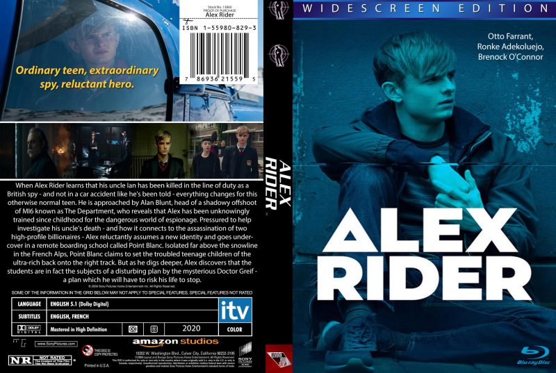 Alex Rider (2020) Complete 1st Season Region Free Blu-Ray