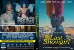 DVD cover for The Last Showgirl featuring a glamorous showgirl with colorful feathered headdress and city skyline background on the right panel.