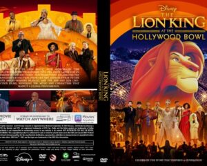 Front cover: The Lion King at the Hollywood Bowl with a giant lion head and a stage full of performers against a bright orange background.