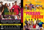 DVD cover for The Persian Version: left panel shows the cast in stylish outfits posing, right panel features a vibrant group dance scene against a yellow background with the title in bold pink letters.