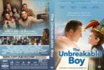 Front cover of The Unbreakable Boy DVD: smiling man and boy wearing a jester hat against a blue sky, with the bold title in blue letters.