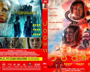 Two-panel DVD cover for a sci-fi film: back panel shows an icy alien landscape with astronauts and a tagline; front panel features crew in space helmets amid a fiery red nebula, with a vertical 'HOURS' title and cast names.
