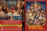 Front cover of the Christmas film 'Christmas Eve in Miller's Point': left panel shows a family dinner; right panel a festive illustrated collage of characters around a Christmas scene.