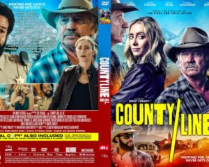 Front and back cover of County Line All In DVD: action-packed crime drama with rugged lawmen and a determined woman.