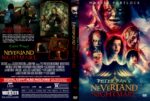 Front and back DVD covers for 'Peter Pan's Neverland Nightmare': eerie horror collage with the title on the front and cast/plot images on the back.
