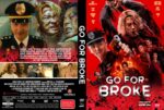 Front cover of the Go For Broke DVD: a blond man aims a pistol amid a fiery red action scene with the title at the bottom.