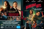 Dual Handsome Guys posters: left panel with two sword-wielders; right panel with ensemble cast and red title.