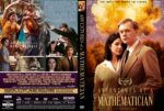 Dual-view DVD case for Adventures of a Mathematician: front cover shows a man in a tan suit with a woman, orange explosion in the background; back cover features a collage of scenes and cast text.