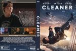 Front and back of the DVD case for the action thriller 'Cleaner': front shows an intense cityscape chase with two figures leaping from a rooftop and a bold title, back includes a synopsis and small scene thumbnails.