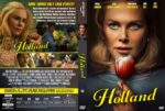 Front cover: close-up of a blonde woman holding a red apple, 'Holland' in yellow script below her portrait.