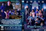 DVD cover for The Parenting: a blue-lit group of adults and kids posing in a living room with the film's title and tagline