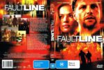 Fault Line DVD cover featuring two lead characters’ faces against a blazing orange backdrop with the bold title.