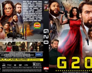 DVD cover for G20: action thriller with a bearded man, a woman in red, and armed agents; includes the tagline 'Never underestimate a patriot'.