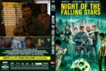 DVD cover for Night of the Falling Stars: a squad of armed survivors confronts a glowing alien creature in a neon-lit forest scene.
