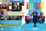 Front cover of the movie Allelujah: a nurse in blue stands center while elderly residents sit on a blue set, title in bright multi-color letters behind her.