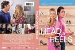 DVD cover for Head Over Heels, a Hallmark Channel original movie, showing a smiling couple in a shoe store with the title 'Head Over Heels' on pink background.