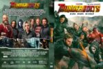 Dual-view Thunderbolts DVD cover: front shows superheroes in action; back features cast lineup and credits.