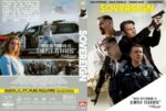 Sovereign DVD cover: a group of armed men and a police officer, with the bright yellow title at the top and a gritty action vibe.