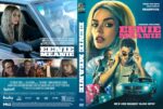 Front cover: a blonde woman with intense look beside a blue classic car, casino chips and the title 'Eenie Meanie' in pink letters.