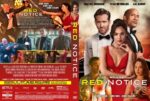DVD cover for Red Notice with Dwayne Johnson, Ryan Reynolds, and Gal Gadot; Johnson in a tuxedo, Gadot in a red dress, Netflix branding.
