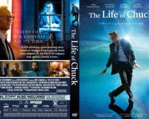 DVD cover for The Life of Chuck featuring a left collage and a blue space-themed right poster with the title across the spine area.