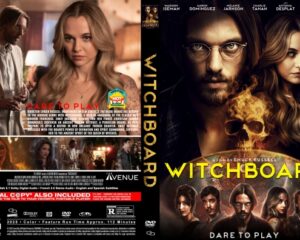 Double feature DVD cover: Dare to Play on the left with a blonde woman and a man in the background, and Witchboard on the right with a skull-flame design.