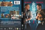 The Accountant 2 DVD cover showing two men with rifles, title vertical along the spine against a dark blue background.