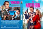 Movie poster for The Naked Gun showing Leslie Nielsen and Pamela Anderson embracing against a bright pink title and tropical background; the film title appears in bold pink letters.