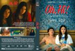 Front cover: two young adults sit on a bed in a room with blue patterned wallpaper, bold red 'Oh, Hi!' title above them.