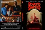 Front cover: black background with red 'Scared Shitless' title, a toilet bowl with a bloody, raised hand and eerie red art above it.