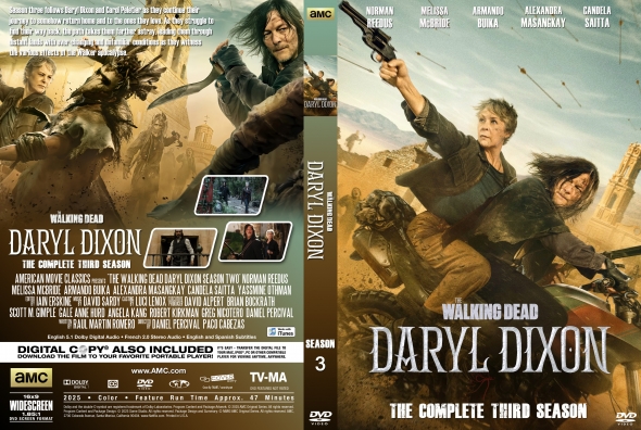 The Walking Dead: Daryl Dixon  (2025) Complete 3rd Season DVD