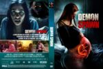 DVD cover for Demon Spawn: pregnant woman with a glowing demon fetus on the front; back shows a screaming woman and a lurking creature.
