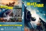 DVD cover for Beast of War: soldiers battle a giant shark on the left, bold yellow title 'Beast of War' and 'Survival is the Mission' tagline on the back panel.