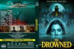 DVD cover for The Drowned featuring a blue ghostly woman’s face rising from water with a moonlit haunted house in the background.