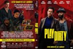Poster/cover for the film Play Dirty: two men in the foreground with a bold yellow title, red urban background, and the tagline 'Even robbers get robbed'.