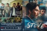 Netflix film cover for Steve: Cillian Murphy in profile on the right, with a blue-toned background; a group of men appears in a corridor on the left panel.