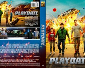 PlayDate DVD cover: four people walk toward the camera as a car explodes behind them in a desert landscape with the title 'PLAYDATE' visible.