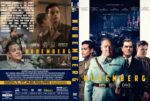 DVD cover for the film Nuremberg; dual-panel design with a man in a brown coat on the left and a group of men in suits on the right, bold NUREMBERG title across panels, plus film festival logos and cast text on the spine/back.