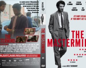 Front cover: A grayscale suited man walking, bold red 'THE MASTERMIND' title dominates the right side with star ratings on a light background.