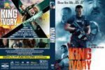 Front cover of the DVD 'King Ivory': action collage with soldiers, a bright orange title, and a blue background.