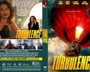 Turbolence DVD cover front: female lead in foreground with bold yellow Turbulence title and cast collage at bottom (back and front shown).