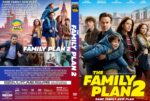 Movie cover for The Family Plan 2 featuring a group of characters posing with bold yellow title text, suggesting a family-action comedy.