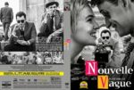 DVD cover for Nouvelle Vague featuring a black-and-white collage of stylish men with a camera and a smiling couple; bold pink and white title elements are visible on the front.