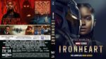 Cover art for Ironheart: The Complete Mini Series — close-up of Ironheart helmet beside a woman's face, with the title in gold letters; back shows a group of characters and the tagline 'Every Dream Has a Cost.'